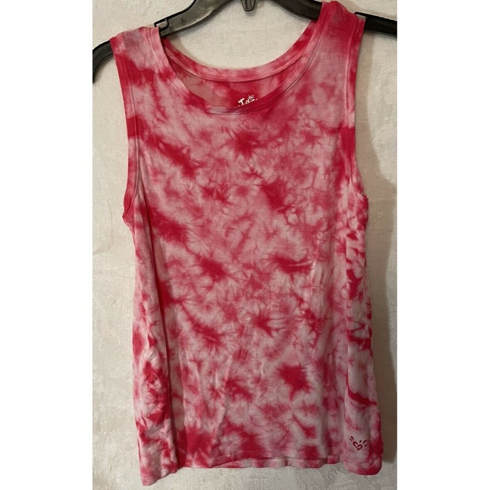 Justice Brand girl’s Size 18 Tank Top shirt Pink Tie Dye